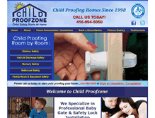 Tablet Screenshot of childproofzone.com